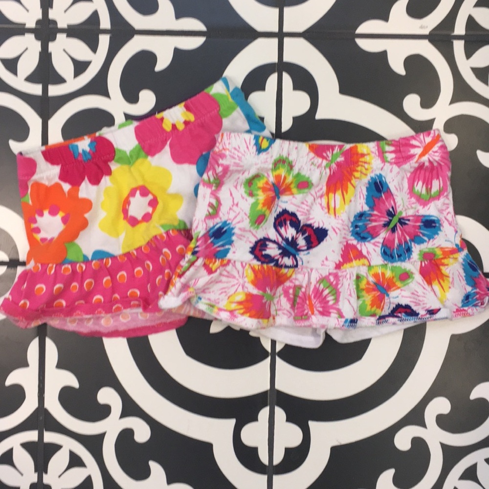 Two Children’s Place Skirts with built in shorts